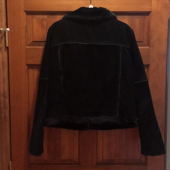 D’Carlo Faux Fur Leather Jacket - Picture 2 of 5